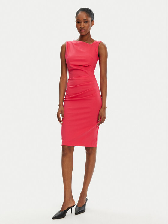 Rinascimento Rinascimento Коктейлна рокля CFC0122564003 Розов Regular Fit