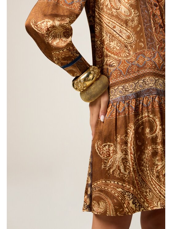 Oltre Oltre Vestito da giorno 7094R005093N0Z2 Marrone A-Line Fit