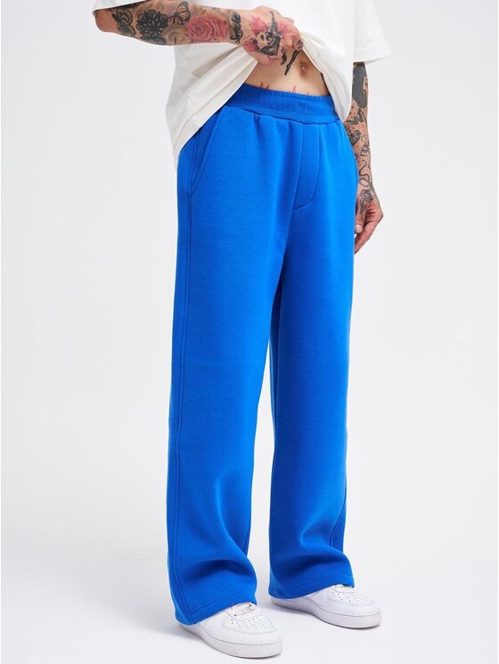 Machinist Machinist Spodnie dresowe Spodnie Dresowe Super Baggy Męskie Niebieskie Machinist Basic S Niebieski Baggy Fit