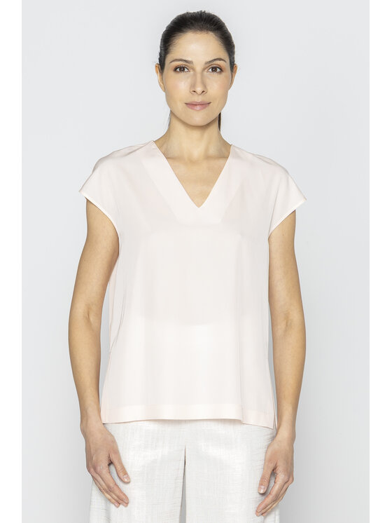Deni Cler Milano Deni Cler Milano Top W-DC-0002-E2-M5-31-1 Różowy Loose Fit
