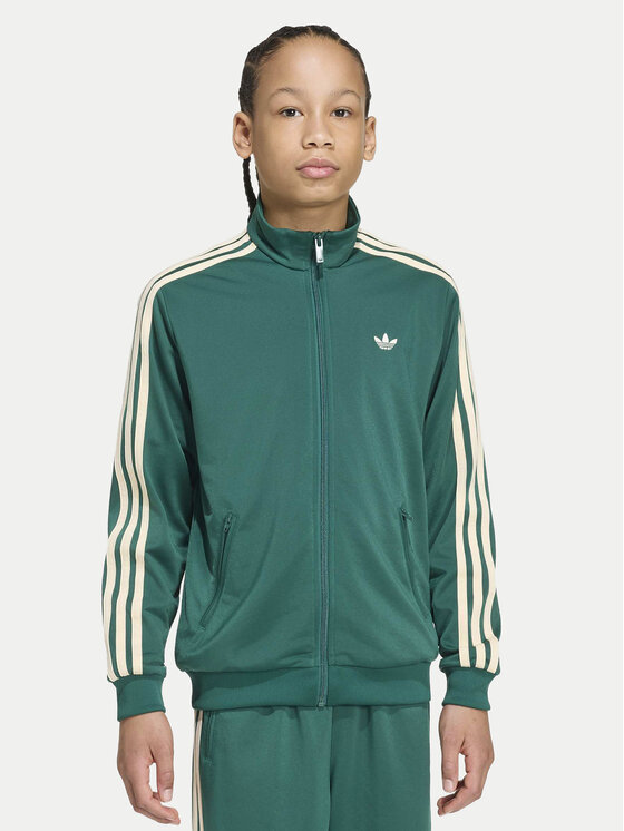 adidas adidas Bluza Firebird Loose Track HZ6645 Zielony Regular Fit