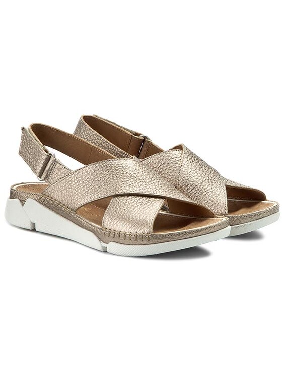Clarks Sandale Tri Alexia 261156034 Auriu Modivo.ro