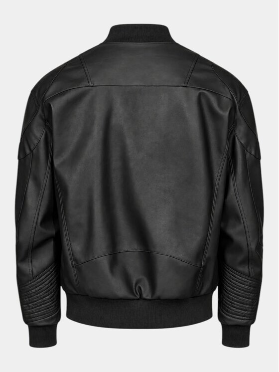 MADE BY SOCIETY MADE BY SOCIETY Kurtka anorak Matt Frame - J17959 Czarny Basic Fit
