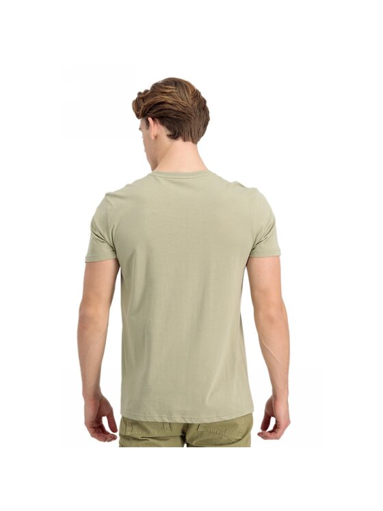 Alpha Industries Alpha Industries T-Shirt AI.100501-82 Khaki Basic Fit