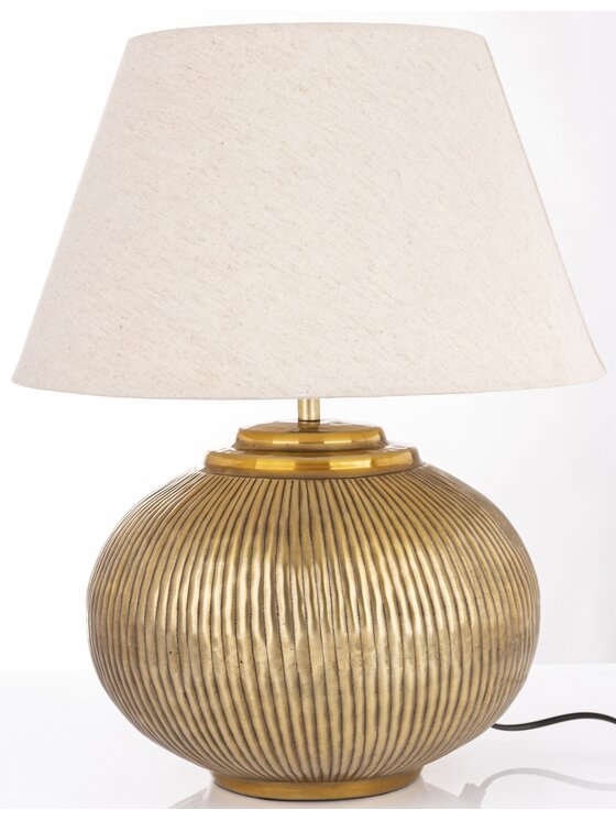 MIAhome MIAhome Lampa stołowa 51x40,5x40,5 cm TAVINI kremowy Écru