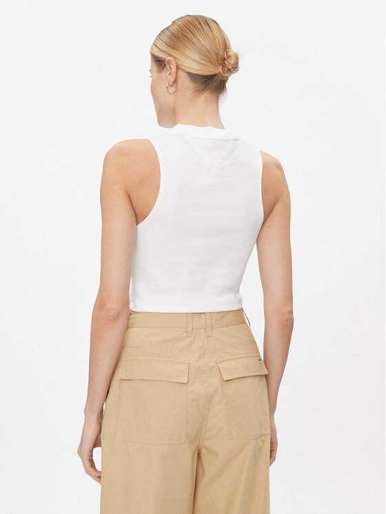 Tommy Jeans Tommy Jeans Top DW0DW17533 Bianco Regular Fit