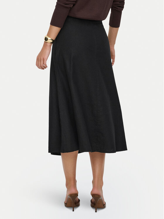 ONLY ONLY Φούστα midi Goa 15363690 Μαύρο Regular Fit