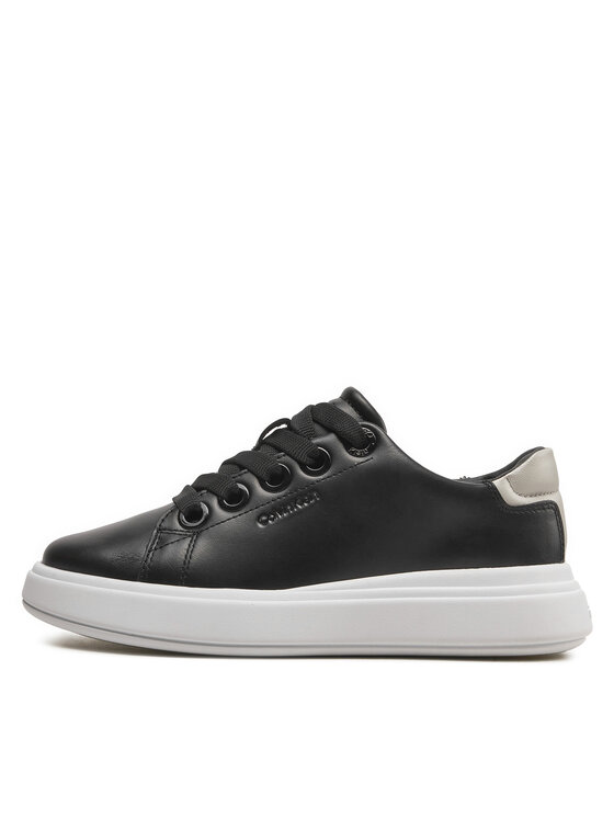 Calvin Klein Calvin Klein Laisvalaikio batai Cupsole Lace Up Lth HW0HW02085 Juoda