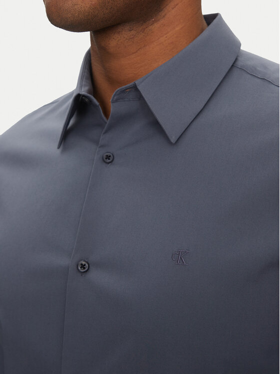 Calvin Klein Calvin Klein Сорочка LV04LB145G Голубий Slim Fit