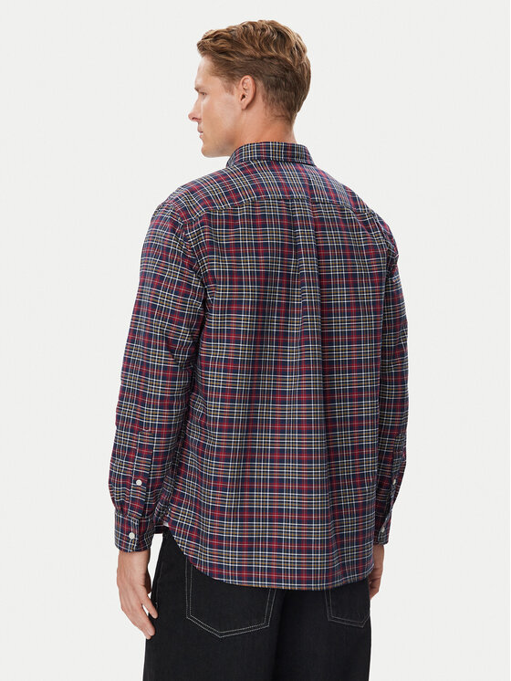 Tommy Hilfiger Tommy Hilfiger Риза Oxford Tartan MW0MW44620 Тъмносин Regular Fit
