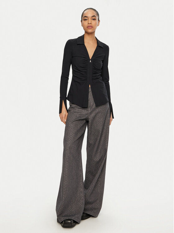 Patrizia Pepe Patrizia Pepe Блуза 8M1663/JZ26-K103 Черен Regular Fit