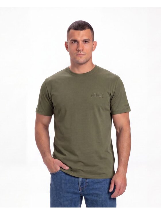 PITBULL PITBULL T-Shirt O'SIDE EMBRO Zielony Regular Fit