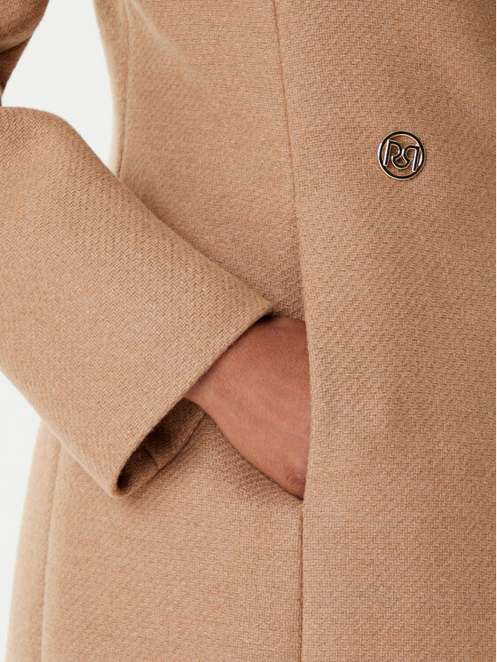 Rinascimento Rinascimento Wollmantel CFC0126218003 Beige Regular Fit