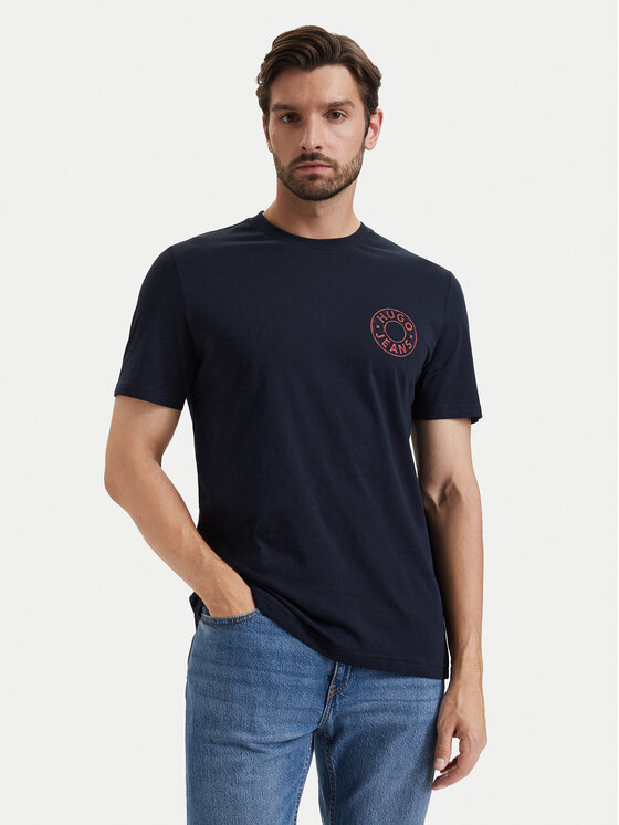 HUGO Тишърт Nemodo 50572303 Тъмносин Regular Fit