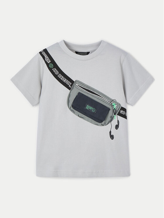 Mayoral Mayoral Тишърт 3036 Сив Regular Fit