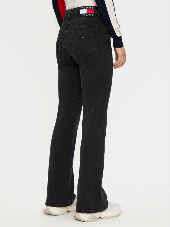 Tommy Jeans Tommy Jeans Τζιν Sylvia DW0DW19910 Μαύρο Flare Fit
