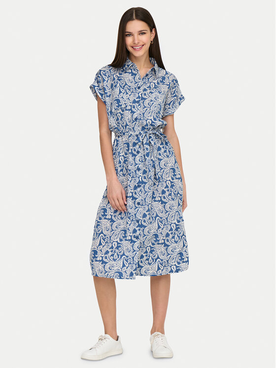 ONLY ONLY Rochie tip cămașă Hannover 15191953 Albastru Regular Fit