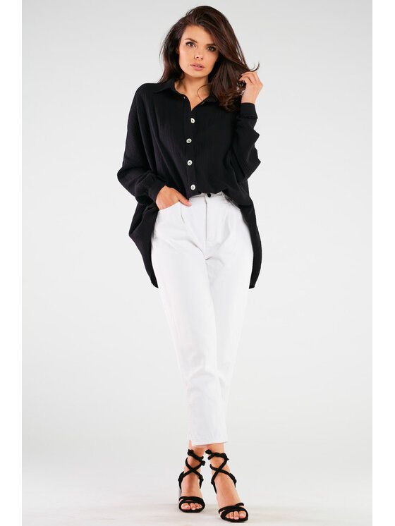 Infinite You Infinite You Koszula M264 Czarny Basic Fit