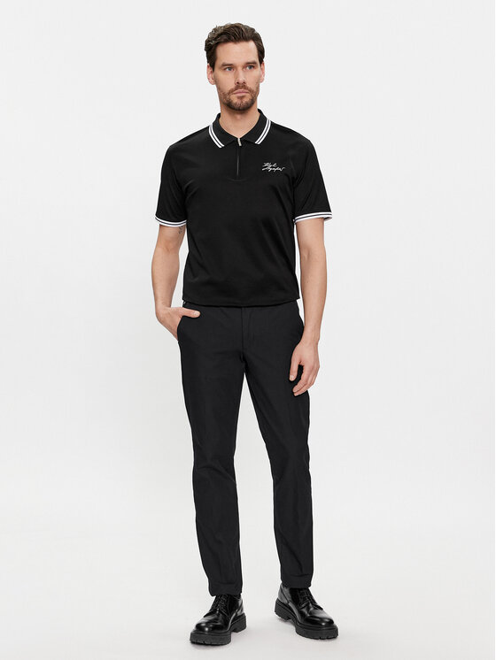 KARL LAGERFELD KARL LAGERFELD Polo 745080 541200 Czarny Regular Fit