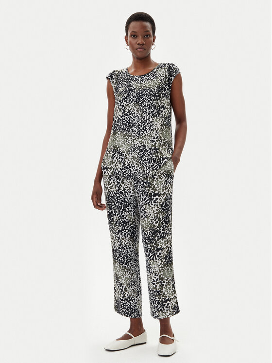 Olsen Olsen Szövet nadrág 14002411 Zöld Regular Fit
