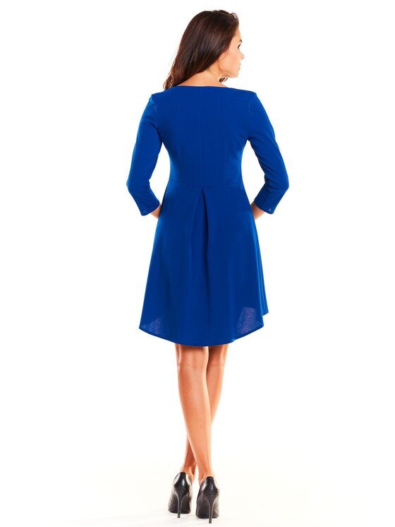 Awama Awama Vestito da giorno A232 Blu Basic Fit