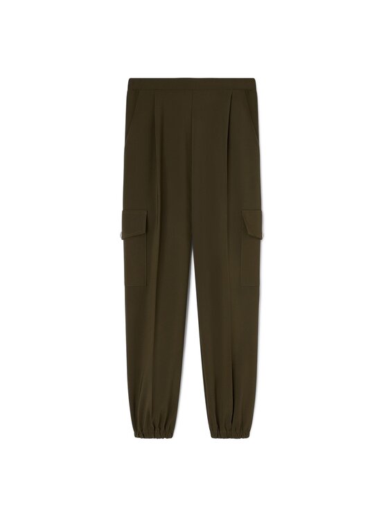 Motivi Motivi Pantaloni di tessuto P07OQ004966N035 Verde Regular Fit