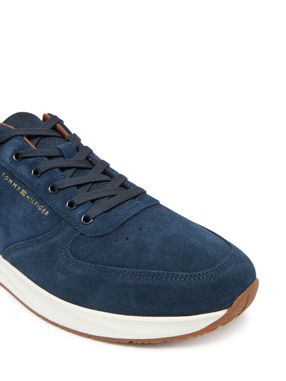 Tommy Hilfiger Tommy Hilfiger Sneakersy Premium Suede Hybrid FM0FM05690 Granatowy