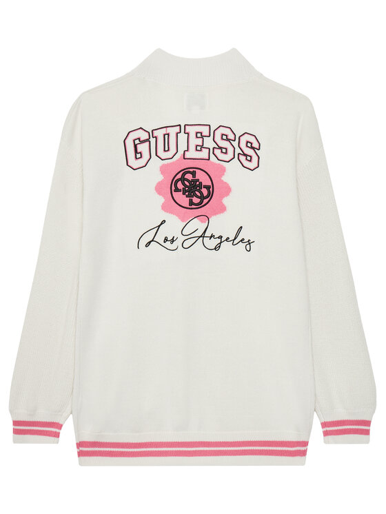 Guess Guess Кардиган J5YR11 Z3OF0 Бял Regular Fit