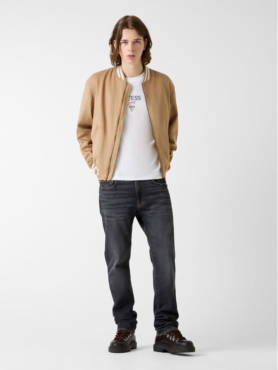 Guess Jeans Guess Jeans Bomber stila jaka M6RL0J WJ842 Bēšs Regular Fit