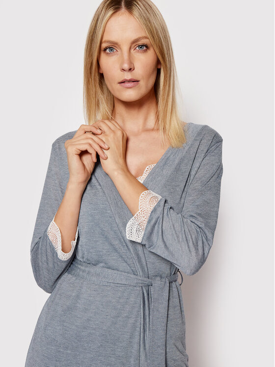 Etam Etam Halat Warm Day 6485864 Albastru Regular Fit