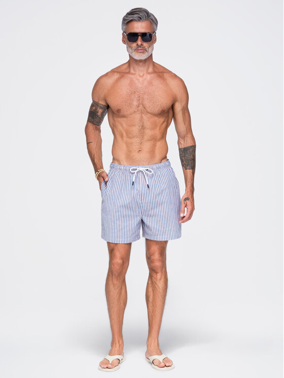 Ombre Ombre Szorty kąpielowe OM-SRSS-0214 Szary Regular Fit