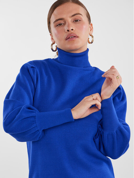 YAS YAS Strickkleid 26030696 Blau Regular Fit