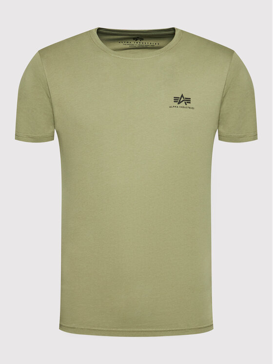 Alpha Industries Alpha Industries T-Shirt Backprint 128507 Zelená Regular Fit