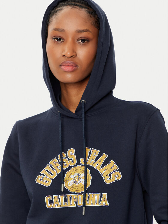 Guess Jeans Guess Jeans Суитшърт W5RQ29 K68I4 Тъмносин Regular Fit