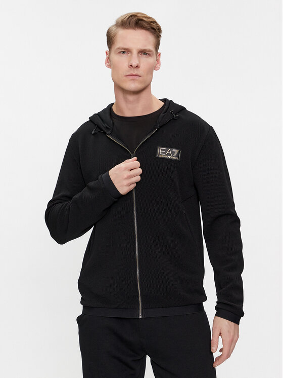 EA7 Emporio Armani Bluză 6RPM69 PJG1Z 1200 Negru Regular Fit