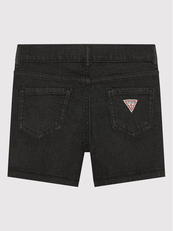 Guess Guess Szorty jeansowe J2RD12 WE5X0 Czarny Regular Fit