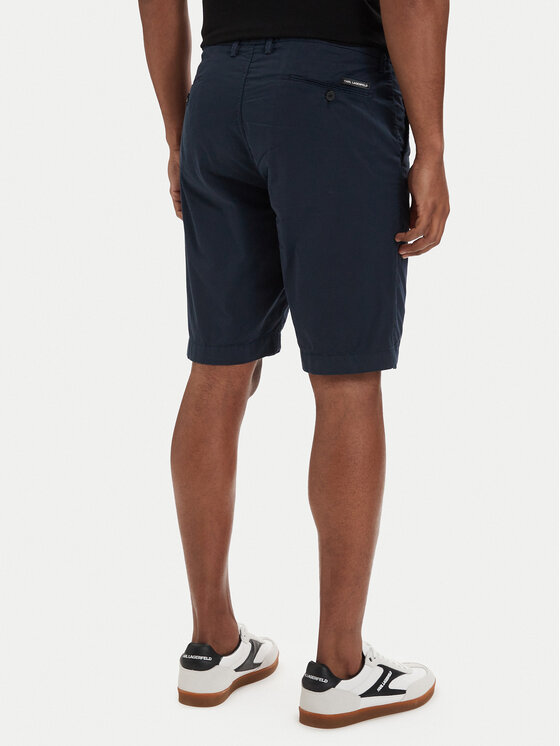 KARL LAGERFELD KARL LAGERFELD Auduma šorti 265320 562802 Tumši zils Regular Fit