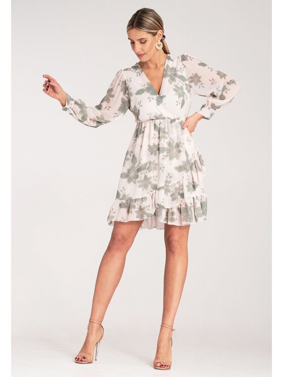 FIGL FIGL Abito da cocktail M1162 Verde Flared Fit