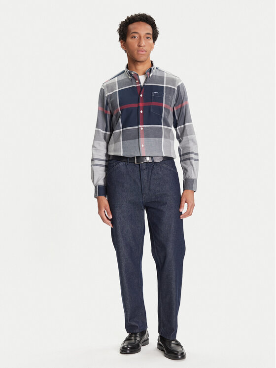 Barbour Barbour Πουκάμισο Dunoon MSH4980TN21 Γκρι Regular Fit