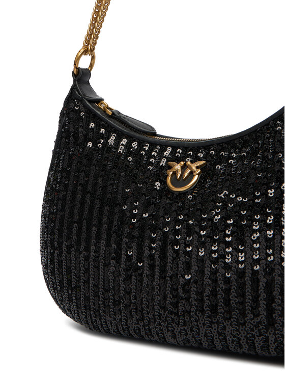 PINKO PINKO Geantă Half Moon Mini AI 25-26 PLTT 105916 A2WC Negru
