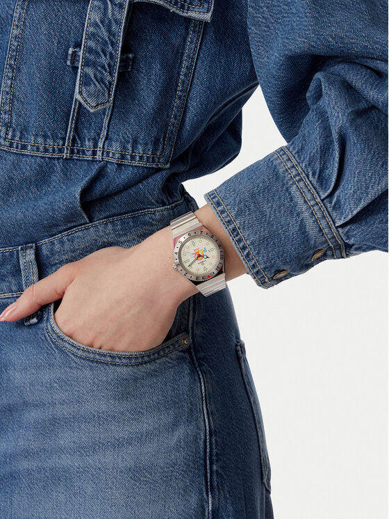 Timex Timex Uhr Lab Archive 1971 Unity Collection TW2V25800 Silberfarben