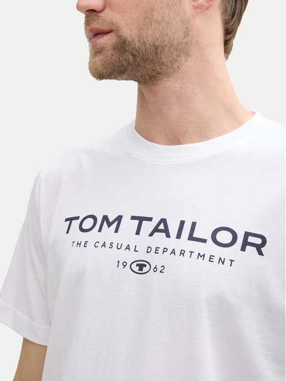 Tom Tailor Tom Tailor T-Shirt 1045773 Biały Regular Fit