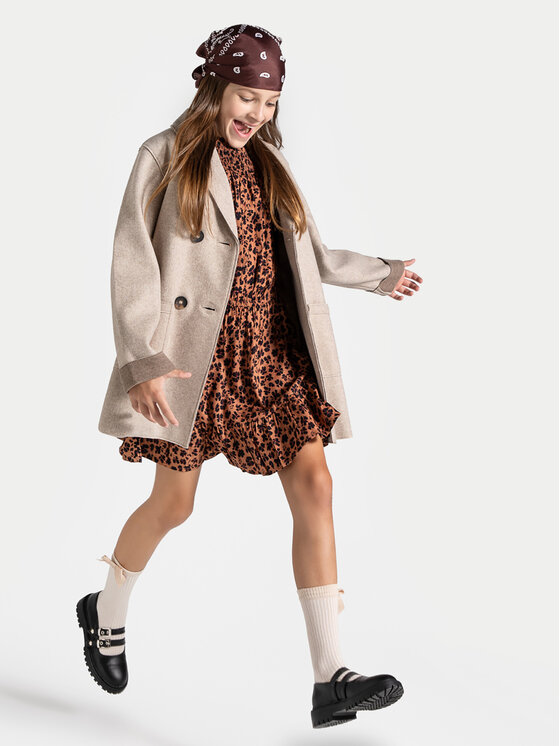 Coccodrillo Coccodrillo Cappotto di transizione ZC4151301RGJ Beige Regular Fit