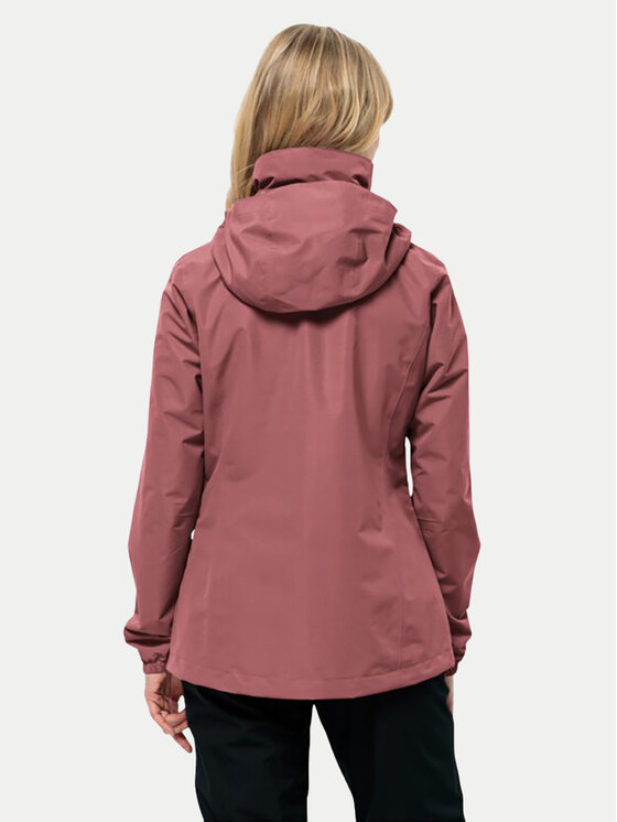 Jack Wolfskin Jack Wolfskin Vihmajope Stormy Point 1111202 Punane Regular Fit