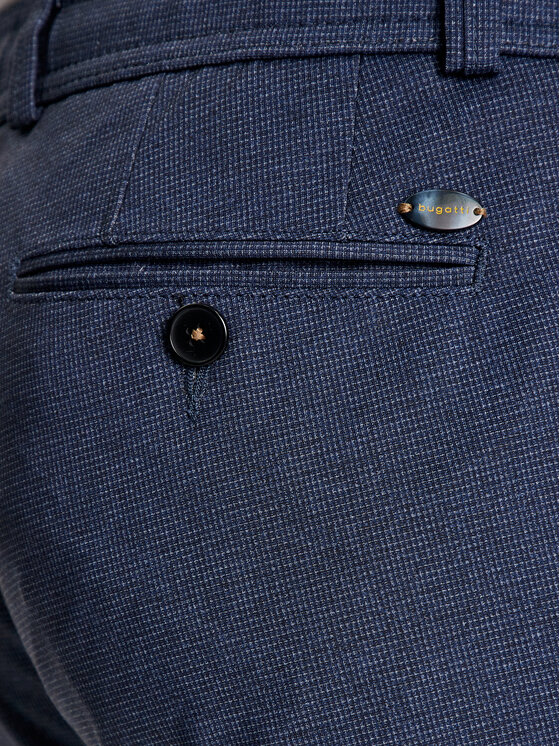 Bugatti Herren Chino 4036-56811A – Klassische Chino-Hose Mit Doppelpaspeltaschen