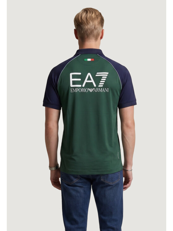 EA7 Emporio Armani EA7 Emporio Armani Polo Lines Men Blu Firm Fit