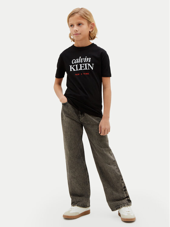 Calvin Klein Jeans Calvin Klein Jeans T-Shirt LVCKSJA07B Μαύρο Regular Fit