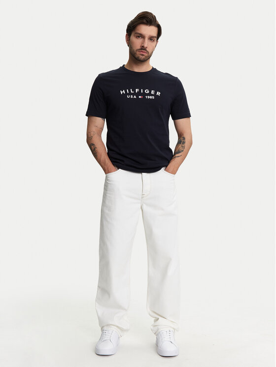 Tommy Hilfiger Tommy Hilfiger Traperice F1 Movie MW0MW41381 Écru Loose Fit