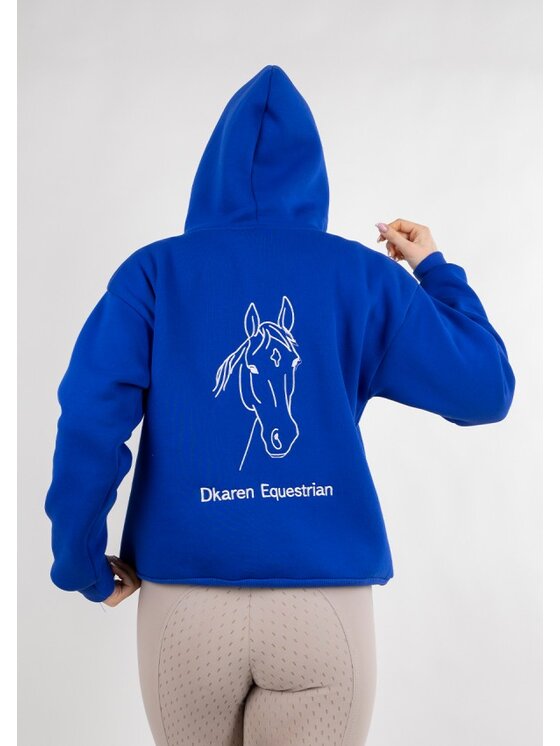 DKaren Sport DKaren Sport Bluza Eq 001 Niebieski Classic Fit