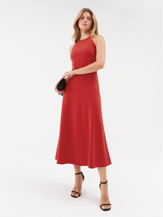 IVY OAK IVY OAK Sukienka koktajlowa Nicolette IO1123F7585 Czerwony Regular Fit